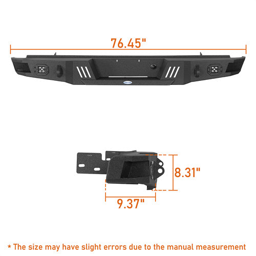 Load image into Gallery viewer, Hooke Road 1992-1996 Ford Rear Bumper F-150 F-250 F-350 b8541 5
