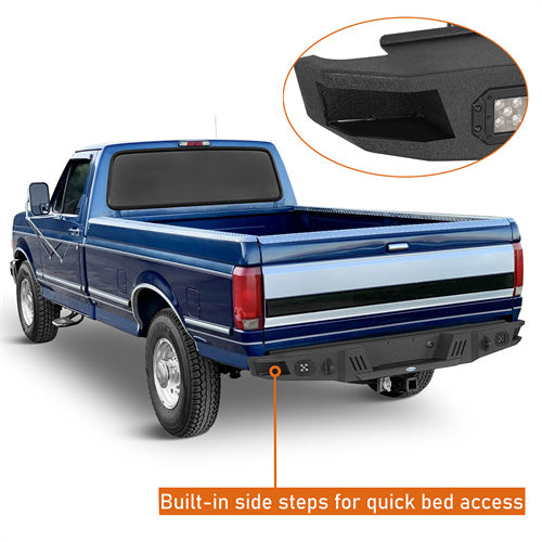 Hooke Road 1992-1996 Ford Rear Bumper F-150 F-250 F-350 b8541 7