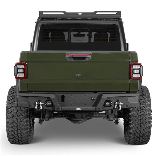 Jeep Gladiator JT Rock Crawler Stubby Front & Rear Bumper (20-24) - HookeRoad b30317003 14