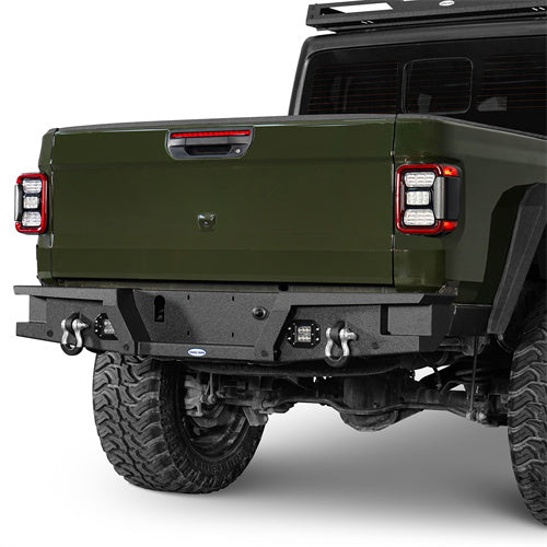 Load image into Gallery viewer, Jeep Gladiator JT Rock Crawler Stubby Front &amp; Rear Bumper (20-24) - HookeRoad b30317003 15
