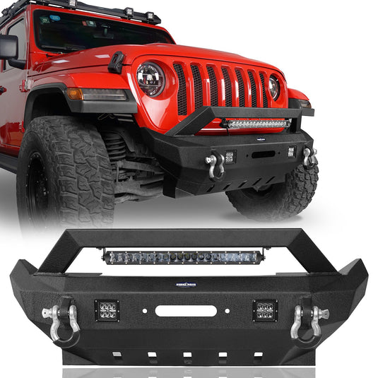 Jeep Gladiator JT Rock Crawler Stubby Front & Rear Bumper (20-24) - HookeRoad b30317003 6