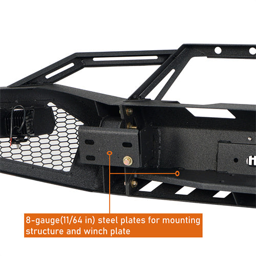 Load image into Gallery viewer, 2006-2009 Ram 2500 3500 Front Bumper with Winch Plate Hooke Road b6481 10
