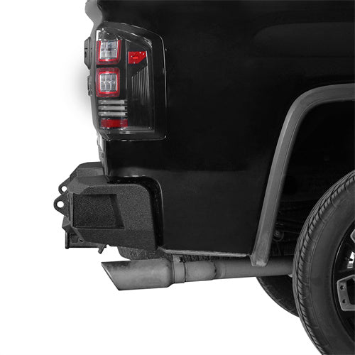 Load image into Gallery viewer, 2007-2018 GMC Sierra 1500 Rear Bumper with LED Spotlights Hooke Road b9462 4
