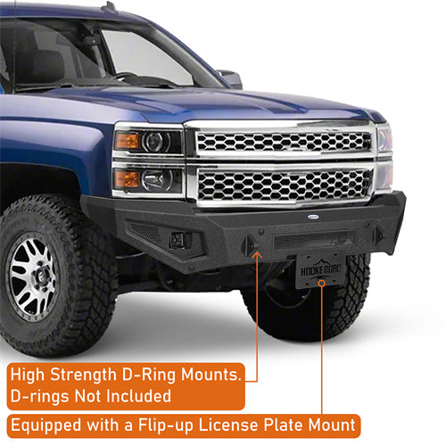 Hooke Road 2014-2015 Chevy Silverado 1500 Front Bumper b9035 8