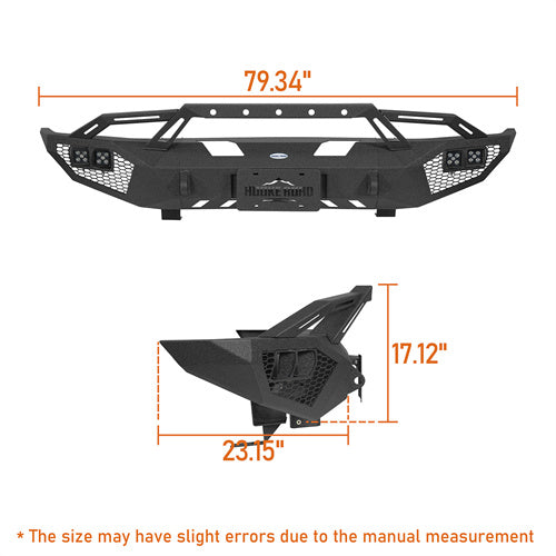 Load image into Gallery viewer, 2014-2021 Toyota Tundra Front Bumper with Winch Plate Hooke Road b5010ab 7
