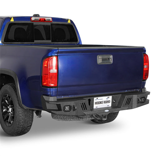 Load image into Gallery viewer, Hooke Road 2015-2022 Chevy Colorado &amp; GMC Canyon Rear Bumper with LED Spotlights, Excluding ZR2 Models b9109s 2
