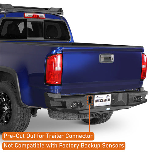 Load image into Gallery viewer, Hooke Road 2015-2022 Chevy Colorado &amp; GMC Canyon Steel Rear Bumper, Excluding ZR2 Models b9110s 10
