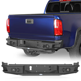 Hooke Road 2015-2022 Chevy Colorado & GMC Canyon Steel Rear Bumper, Excluding ZR2 Models b9110s 1