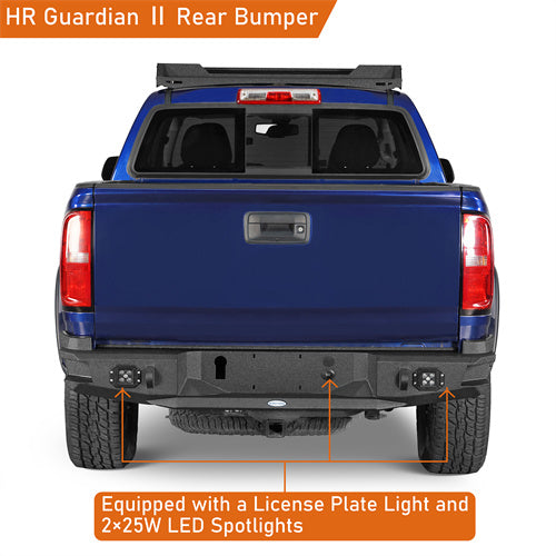 Load image into Gallery viewer, Hooke Road 2015-2022 Chevy Colorado &amp; GMC Canyon Steel Rear Bumper, Excluding ZR2 Models b9110s 9
