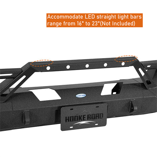 Load image into Gallery viewer, Hooke Road 2016-2018 Chevy Silverado 1500 Front Bumper with Winch Plate &amp; 4 × LED Lights b9038ab 13
