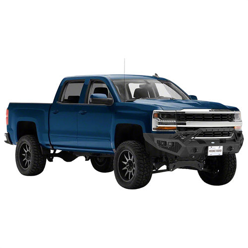 Load image into Gallery viewer, Hooke Road 2016-2018 Chevy Silverado 1500 Front Bumper with Winch Plate &amp; 4 × LED Lights b9038ab 3
