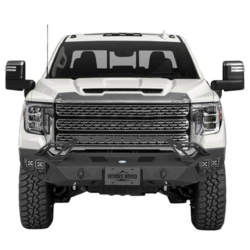 Load image into Gallery viewer, Hooke Road 2020-2023 GMC Sierra 2500HD/3500HD Front Bumper with Winch Plate &amp; 4 × LED Lights b9206ab 2
