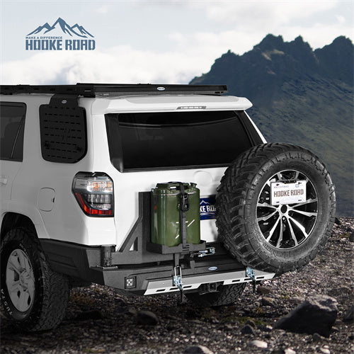 Load image into Gallery viewer, Hooke Road 4Runner Rear Bumper with Tire Carrier &amp; Jerry Can Holder for 2010-2024 Toyota 4Runner b9811ab 4
