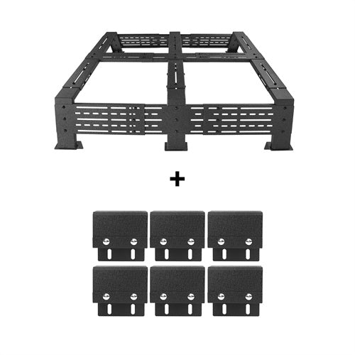 Load image into Gallery viewer, 12.2&quot; High Overland Bed Rack Fits Toyota Tacoma &amp; Tundra - Hooke Road
