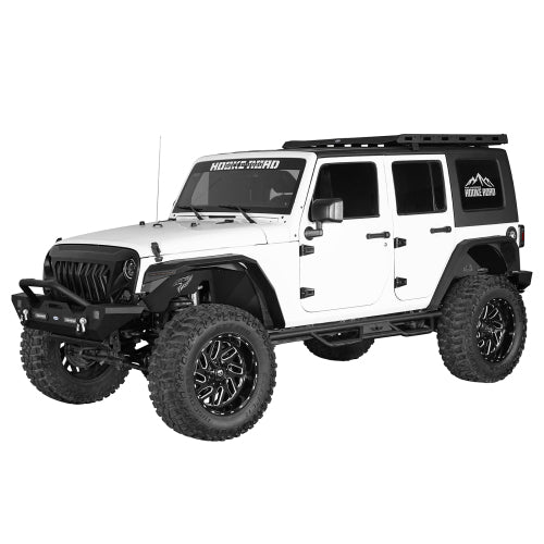 Load image into Gallery viewer, Hooke Road Aftermarket Aluminum Front Inner Fender Liners for 2007-2018 Jeep Wrangler JK b2119s 5
