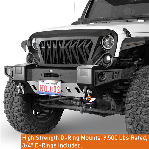 Load image into Gallery viewer, 2007-2018 Jeep Wrangler JK Front Bumper Jeep JK Accessories - Hooke Road b2092s 15 （2）
