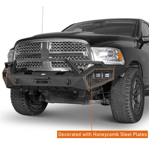 2013-2018 Ram 1500 Aftermarket Front Bumper 4x4 Truck Parts - Hooke Road b6020s 10