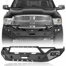 2013-2018 Ram 1500 Aftermarket Front Bumper 4x4 Truck Parts - Hooke Road b6020s 2