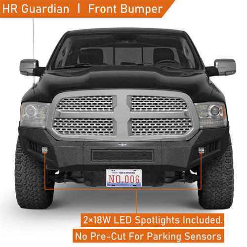 Load image into Gallery viewer, 2013-2018 Ram 1500 Aftermarket Front Bumper 4x4 Truck Parts - Hooke Road b6023s 8

