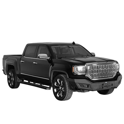 Load image into Gallery viewer, Hooke Road  Aftermarket Front Bumper with LED Spotlights for 2016-2018 GMC Sierra 1500 b9461 3
