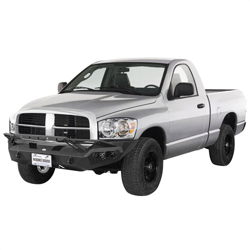 Load image into Gallery viewer, Hooke Road Aftermarket Front Bumper w/ Winch Plate &amp; 4 × LED Lights for 2006-2008 Ram 1500 b6506ab 3
