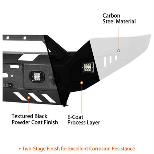 Load image into Gallery viewer, Aftermarket Full-Width Ford F-250 Front Bumper Pickup Truck Parts For 2011-2016 Ford F-250 - Hooke Road  b8525 17
