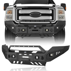 Aftermarket Full-Width Ford F-250 Front Bumper Pickup Truck Parts For 2011-2016 Ford F-250 - Hooke Road  b8525 2