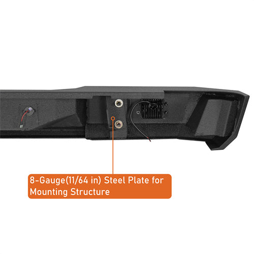 Load image into Gallery viewer, Hooke Road Aftermarket Rear Bumper for 1988-1998 Chevy Silverado 1500/2500 &amp; GMC Sierra 1500/2500 b9301 12
