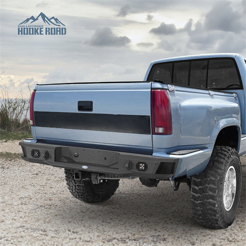 Hooke Road Aftermarket Rear Bumper for 1988-1998 Chevy Silverado 1500/2500 & GMC Sierra 1500/2500 b9301 14