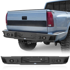 Hooke Road Aftermarket Rear Bumper for 1988-1998 Chevy Silverado 1500/2500 & GMC Sierra 1500/2500 b9301 1