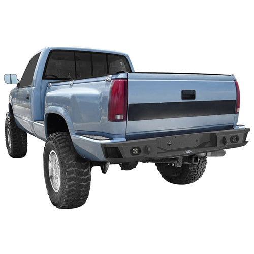 Hooke Road Aftermarket Rear Bumper for 1988-1998 Chevy Silverado 1500/2500 & GMC Sierra 1500/2500 b9301 3