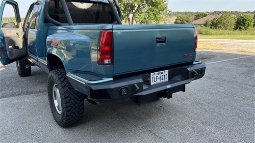 Hooke Road Aftermarket Rear Bumper for 1988-1998 Chevy Silverado 1500/2500 & GMC Sierra 1500/2500 b9301 4