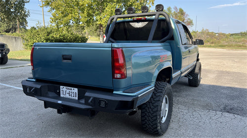 Hooke Road Aftermarket Rear Bumper for 1988-1998 Chevy Silverado 1500/2500 & GMC Sierra 1500/2500 b9301 5