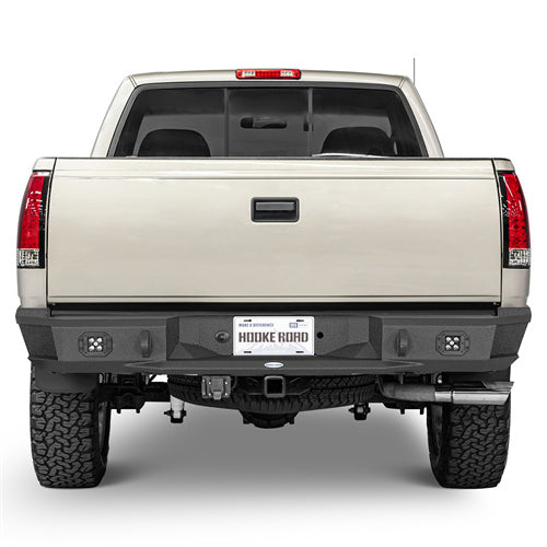 Hooke Road Aftermarket Steel Rear Bumper for 1988-1998 Chevy C/K 1500 2500 Fleetside b9083 2