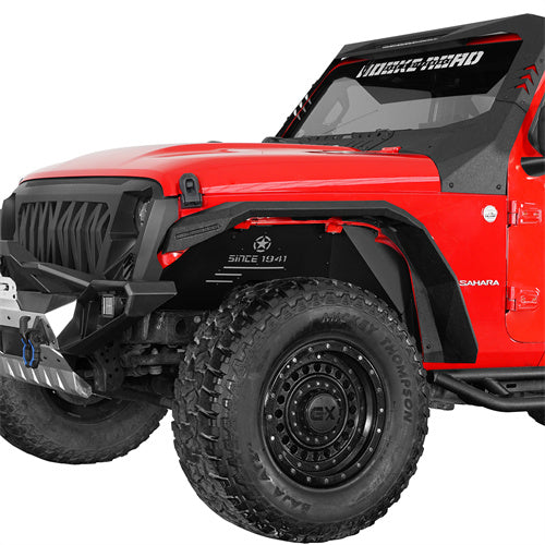 Load image into Gallery viewer, Hooke Road Aluminum Front Inner Fender Liners for 2018-2024 Jeep Wrangler JL &amp; 2020-2024 Gladiator JT b3075s 2
