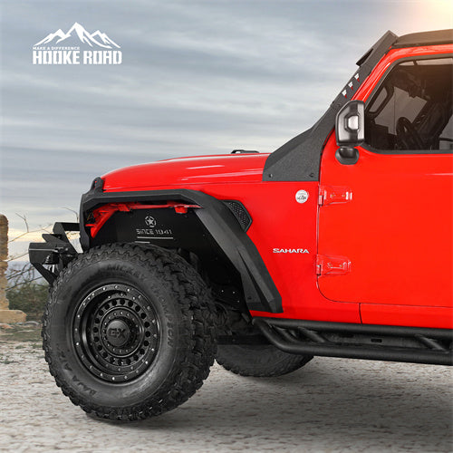 Load image into Gallery viewer, Hooke Road Aluminum Front Inner Fender Liners for 2018-2024 Jeep Wrangler JL &amp; 2020-2024 Gladiator JT b3075s 3
