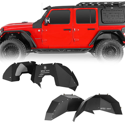 Load image into Gallery viewer, “Since 1941 ” Aluminum Front &amp; Rear Inner Fender Liners For 2018-2025 Jeep Wrangler JL - Hooke Road
