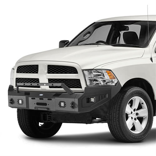 2009-2012 Ram 1500 Aftermarket Full-Width Front Bumper 4x4 Truck Parts - Hooke Road b6202 6