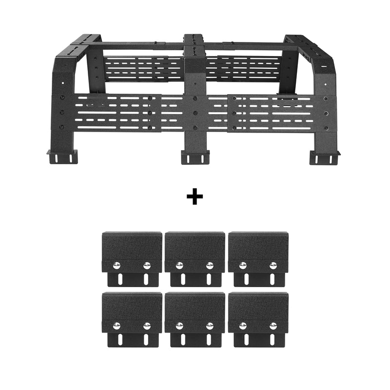 Load image into Gallery viewer, 18.8&quot; High Overland Bed Rack Fits Toyota Tacoma &amp; Tundra 6&#39; Bed - Hooke Road
