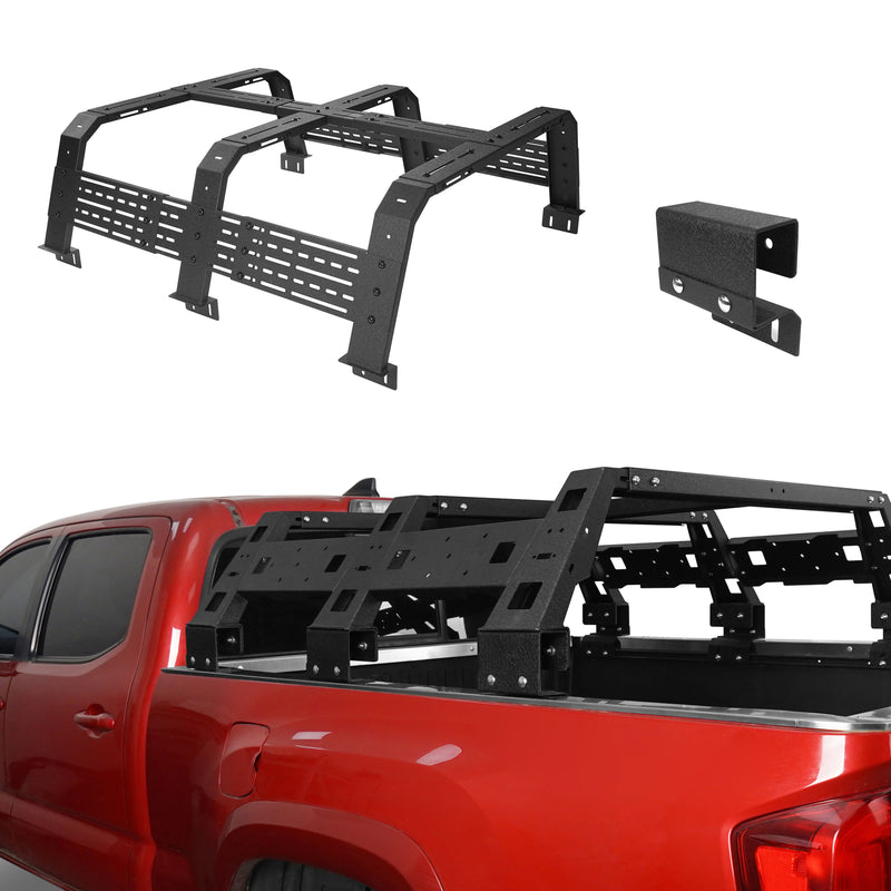 Load image into Gallery viewer, 18.8&quot; High Overland Bed Rack Fits Toyota Tacoma &amp; Tundra - Hooke Road
