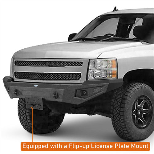 Load image into Gallery viewer, Hooke Road Chevy Silverado 1500 Aftermarket Front Bumper for 2007-2013 Chevy Silverado 1500 2nd Generation b9033 10
