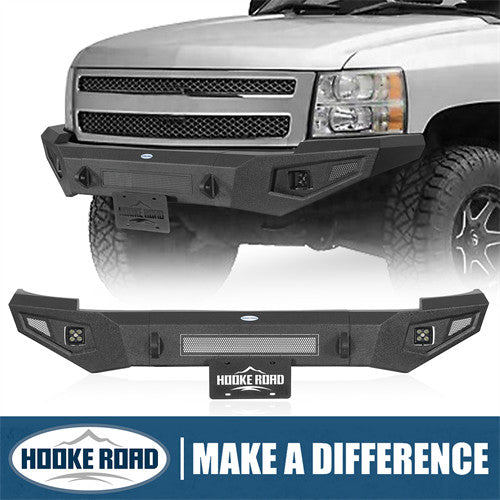 Load image into Gallery viewer, Hooke Road Chevy Silverado 1500 Aftermarket Front Bumper for 2007-2013 Chevy Silverado 1500 2nd Generation b9033 12
