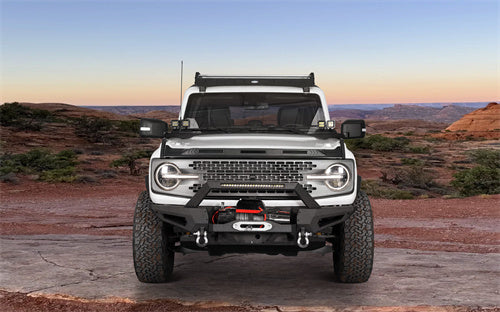 2021-2023 Ford Bronco (Excluding Raptor) DiscoveryⅠFront Bumper w/72W Light Bar - Hooke Road b8912s 17