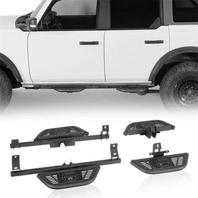 Ford Bronco Side Steps Wheel-To-Wheel Running Boards Side Hoop Steps 4x4 Parts - Hooke Road b8930s 2