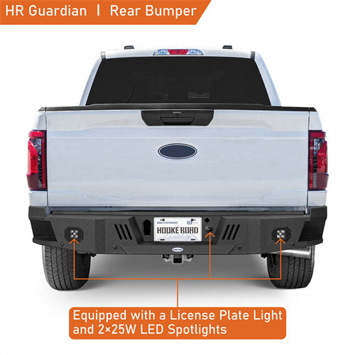 Hooke Road Ford F-150 2021-2024 Rear Bumper, Excluding Raptor & Tremor b8302  8