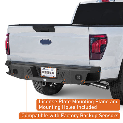 Load image into Gallery viewer, Hooke Road Ford F-150 2021-2024 Rear Bumper, Excluding Raptor &amp; Tremor b8302  9
