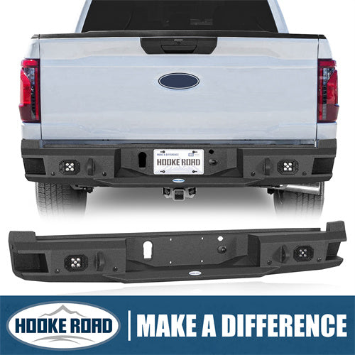 Load image into Gallery viewer, Hooke Road Ford F-150 Rear Bumper w/Spotlights for 2021-2024 Ford F-150, Excluding Raptor &amp; Tremor b8303 11
