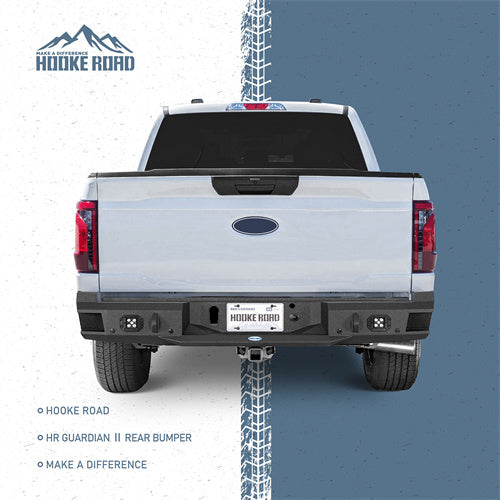 Hooke Road Ford F-150 Rear Bumper w/Spotlights for 2021-2024 Ford F-150, Excluding Raptor & Tremor b8303 3