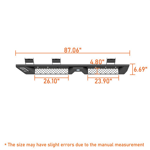 Load image into Gallery viewer, Hooke Road Side Steps Running Boards for 2015-2024 Ford F-150 SuperCrew 2017-2024 F-250 F-350 Crew Cab b8285 8
