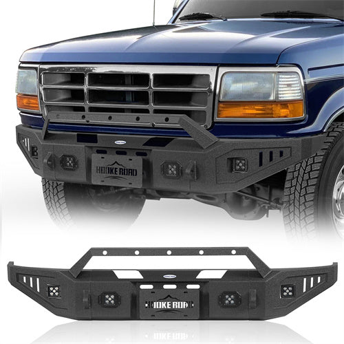 Load image into Gallery viewer, Hooke Road Ford Front Bumper for 1992-1996 Ford Bronco F-150 F-250 F-350 b8540 1
